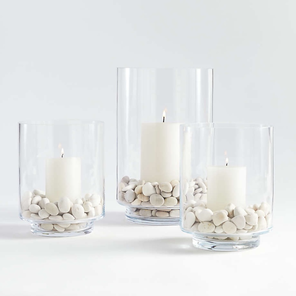 Crate & Barrel Taylor Hurricane Candle Holder Large 9”